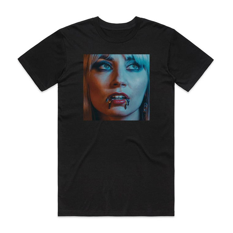 Grace Lightman Silver Eater Album Cover T-Shirt Black