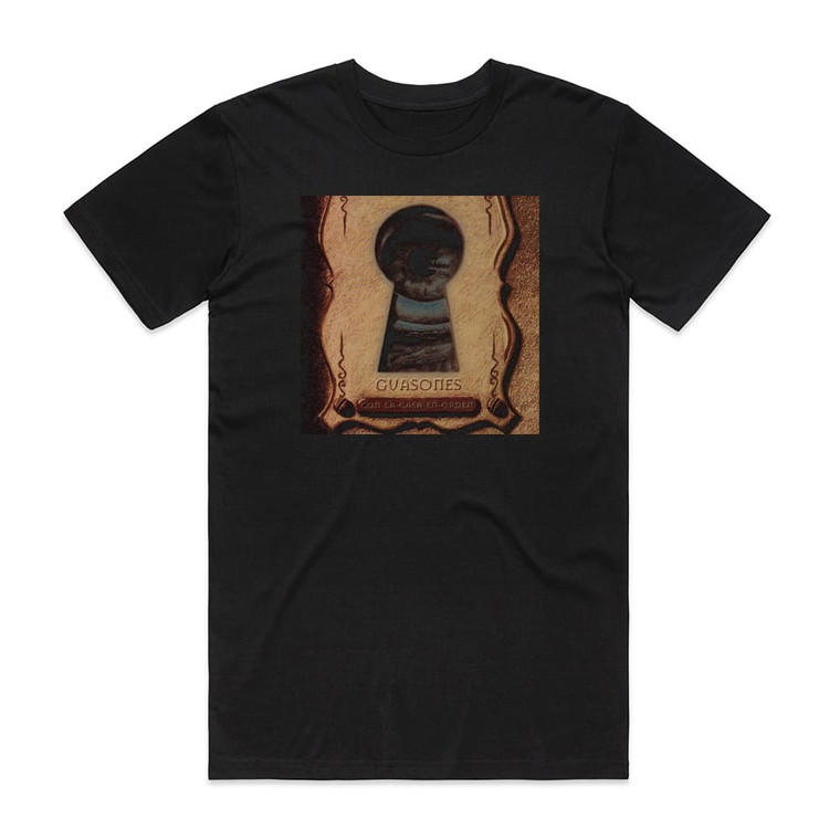 Guasones Con La Casa En Orden Album Cover T-Shirt Black Guasones Con La Casa En Orden Album Cover T-Shirt Black