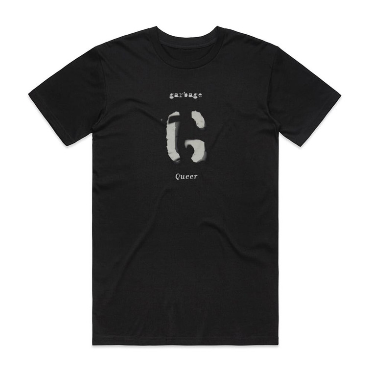 Garbage Queer 1 Album Cover T-Shirt Black