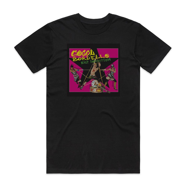 Gogol Bordello East Infection Album Cover T-Shirt Black