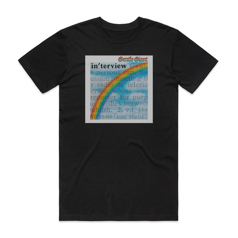 Gentle Giant Interview Album Cover T-Shirt Black