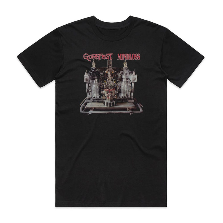 Gorefest Mindloss Album Cover T-Shirt Black