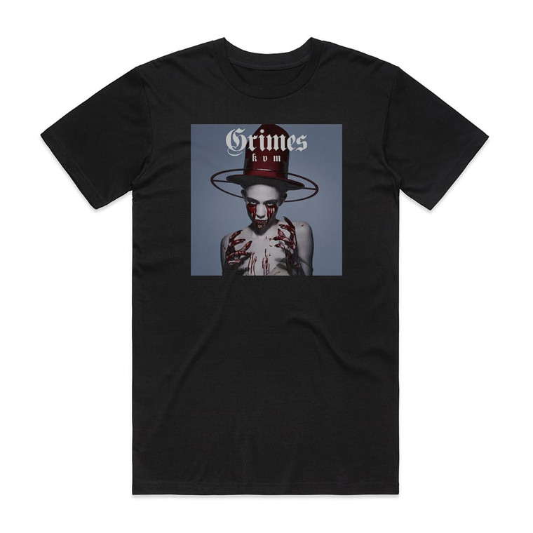 Grimes Kill V Maim Album Cover T-Shirt Black