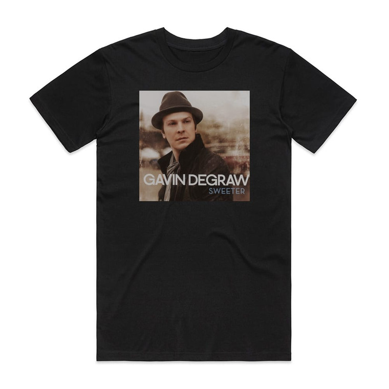 Gavin DeGraw Sweeter Album Cover T-Shirt Black