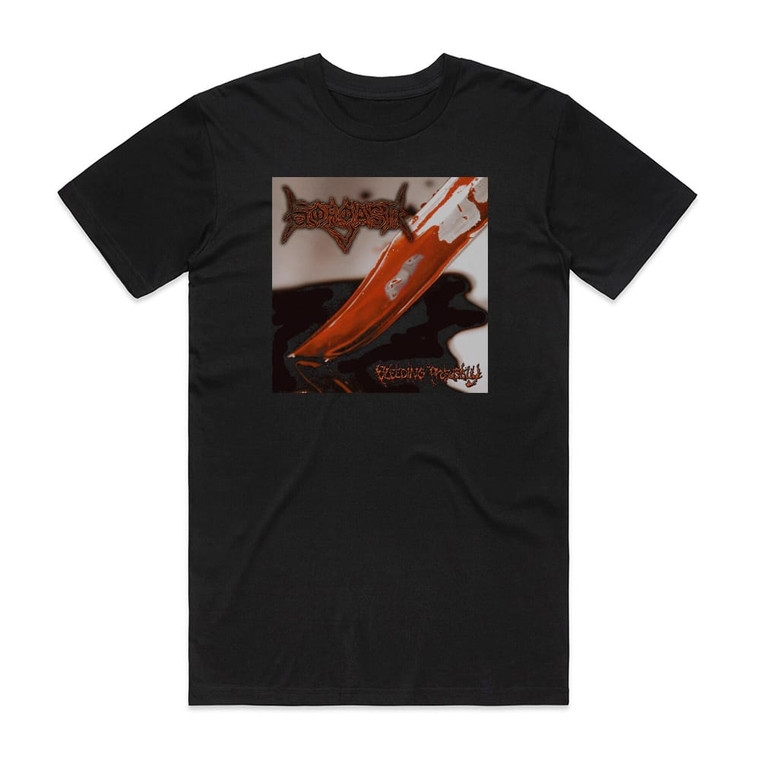 Gorgasm Bleeding Profusely Album Cover T-Shirt Black