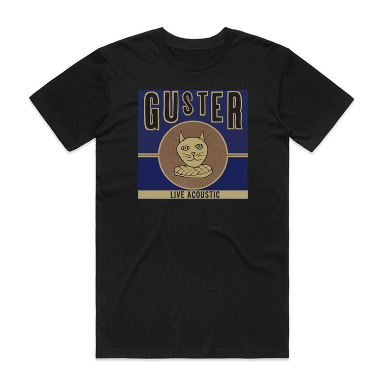 Guster Live Acoustic Album Cover T-Shirt Black
