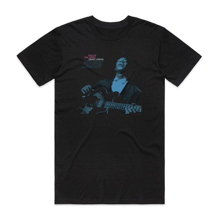 Grant Green Feelin The Spirit Album Cover T-Shirt Black