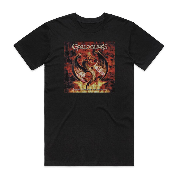 Galloglass Legends From Now And Nevermore Album Cover T-Shirt Black