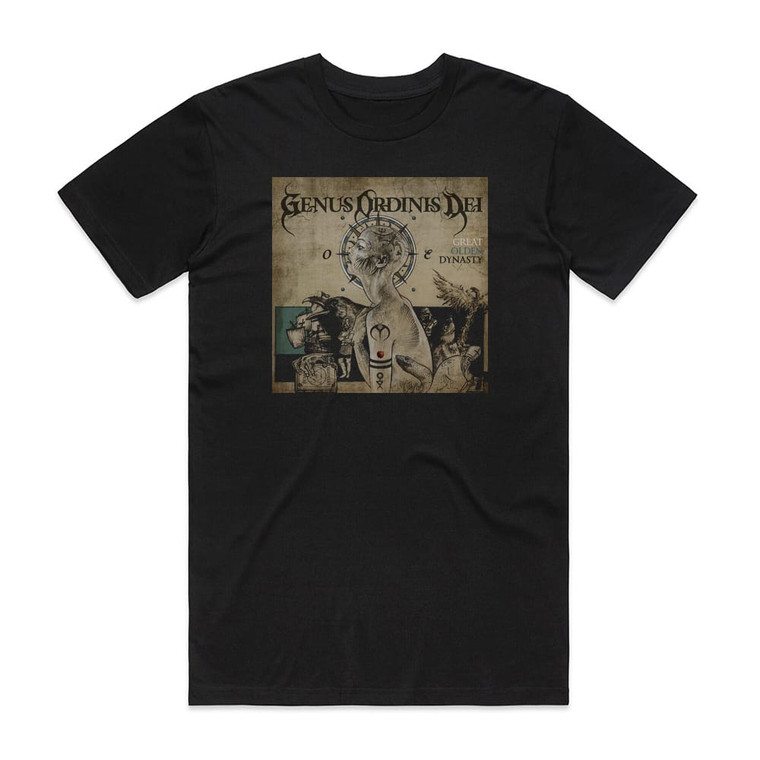 Genus Ordinis Dei Great Olden Dynasty Album Cover T-Shirt Black