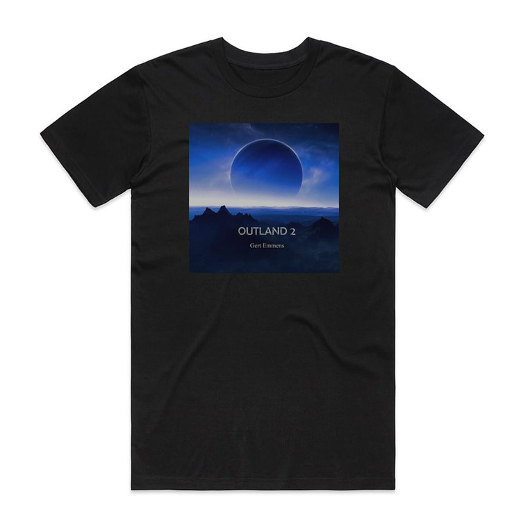 Gert Emmens Outland 2 Album Cover T-Shirt Black