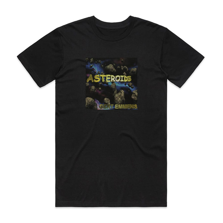 Gert Emmens Asteroids Album Cover T-Shirt Black