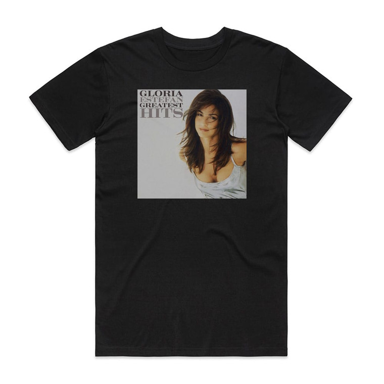 Gloria Estefan Greatest Hits Album Cover T-Shirt Black