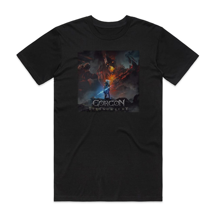 Gorgon Titanomachy Album Cover T-Shirt Black