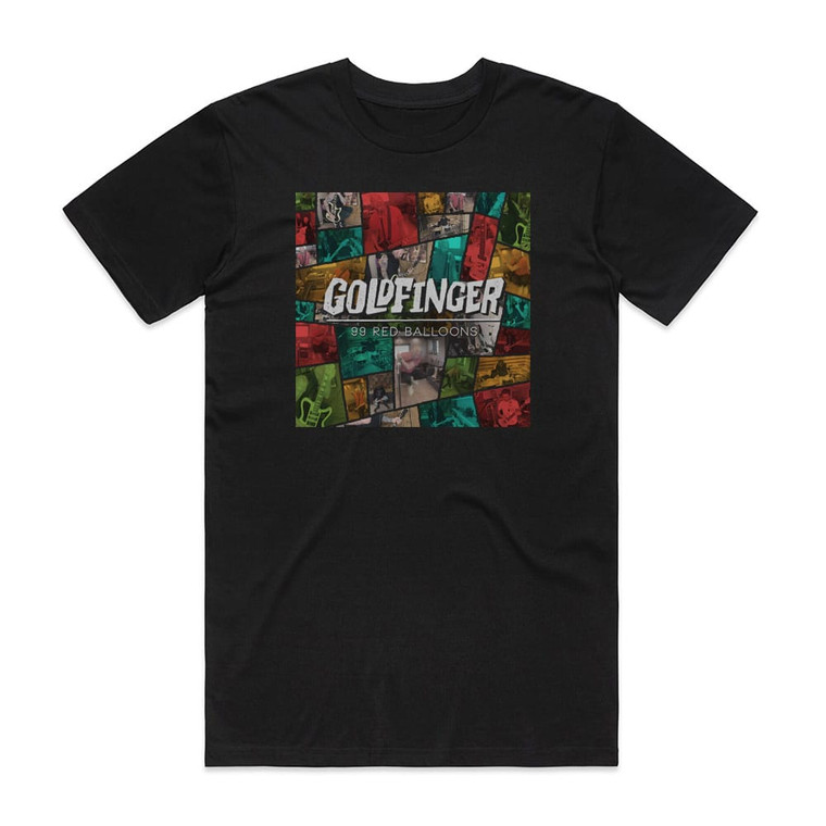 Goldfinger 99 Red Balloons Album Cover T-Shirt Black