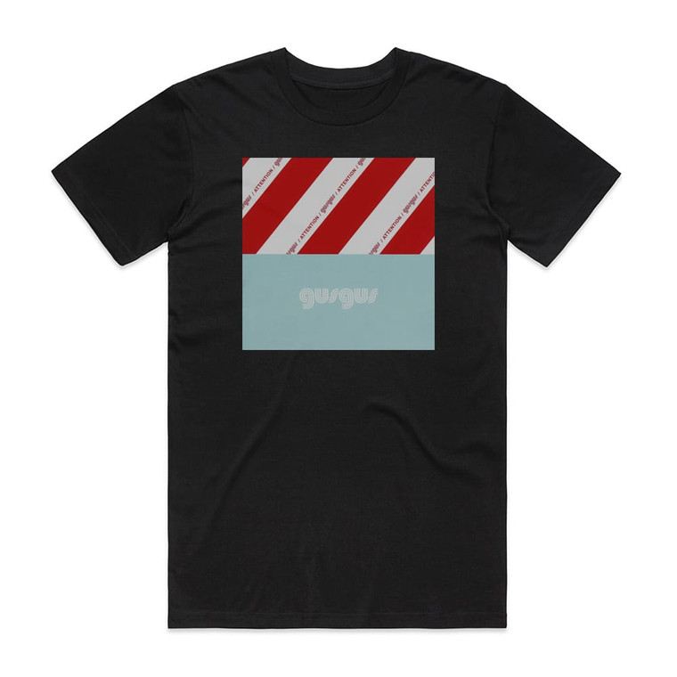 GusGus Attention Album Cover T-Shirt Black