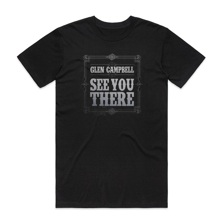 Glen Campbell See You There Album Cover T-Shirt Black
