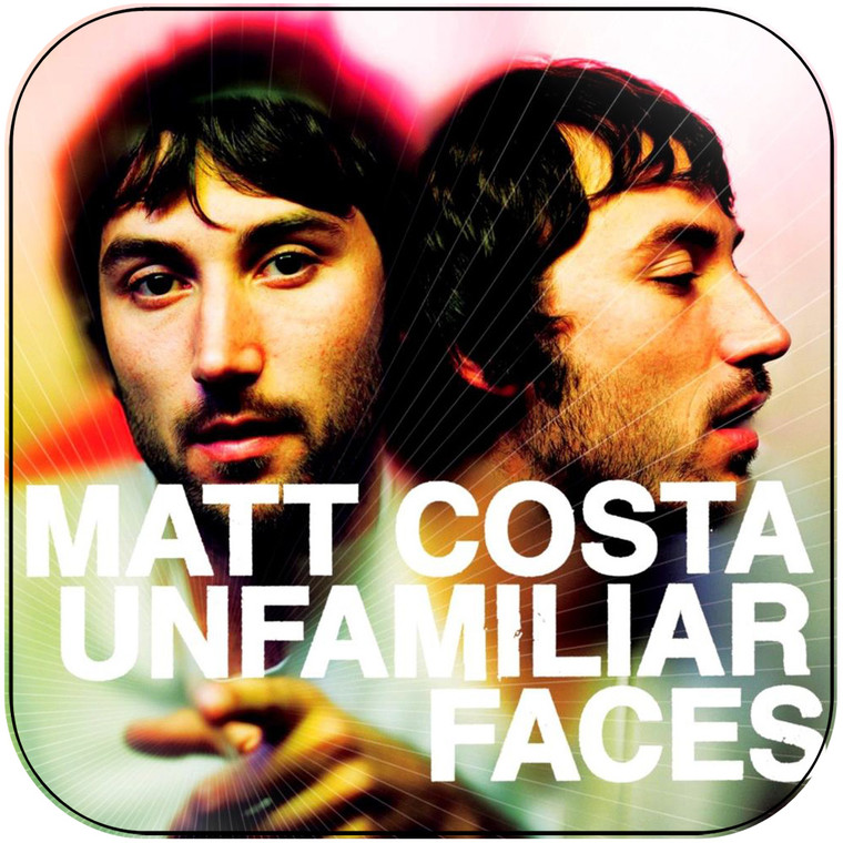 Matt Costa Unfamiliar Faces Album Cover Sticker Album Cover Sticker