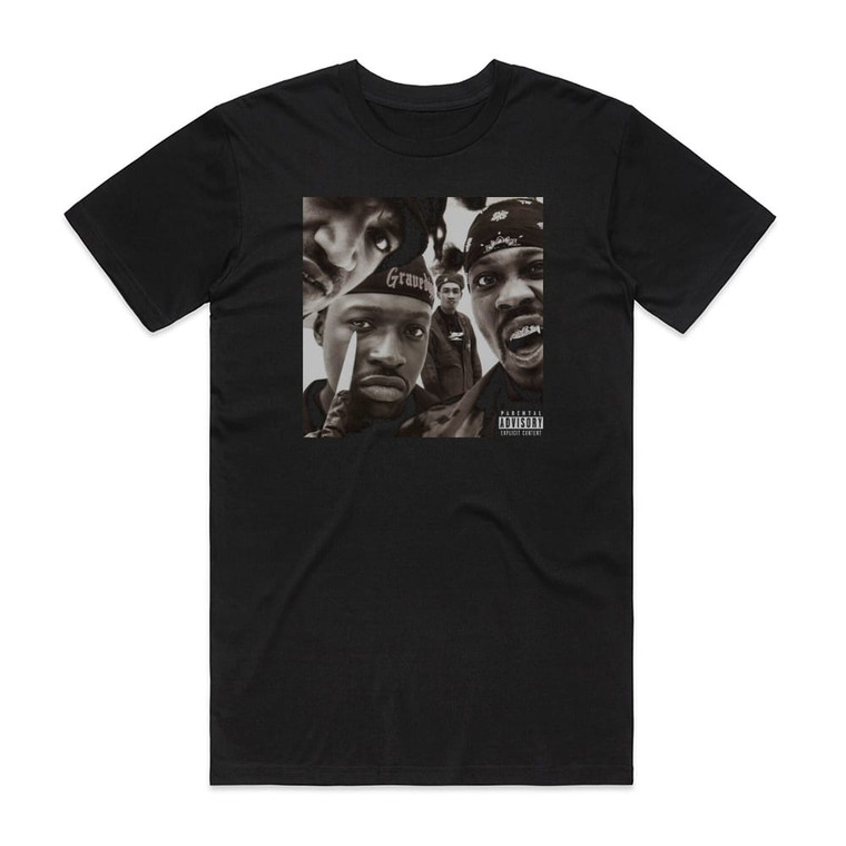 Gravediggaz 6 Feet Deep Album Cover T-Shirt Black