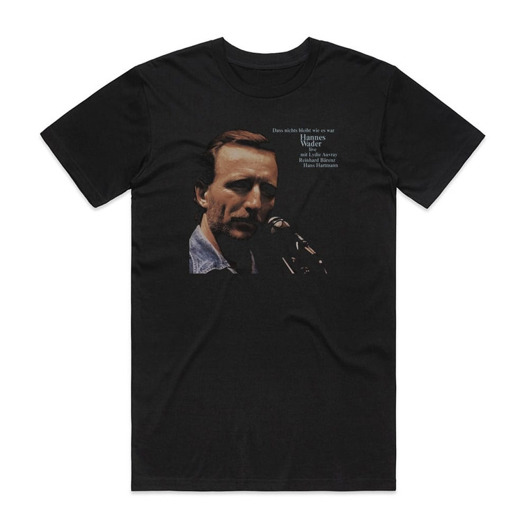 Hannes Wader Dass Nichts Bleibt Wie Es War Album Cover T-Shirt Black