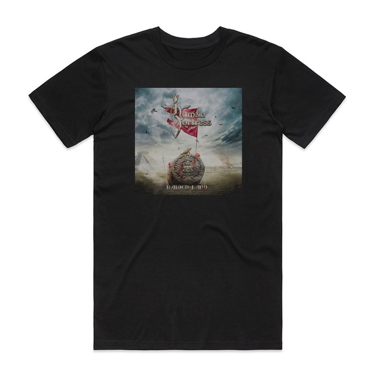 Human Fortress Raided Land Album Cover T-Shirt Black