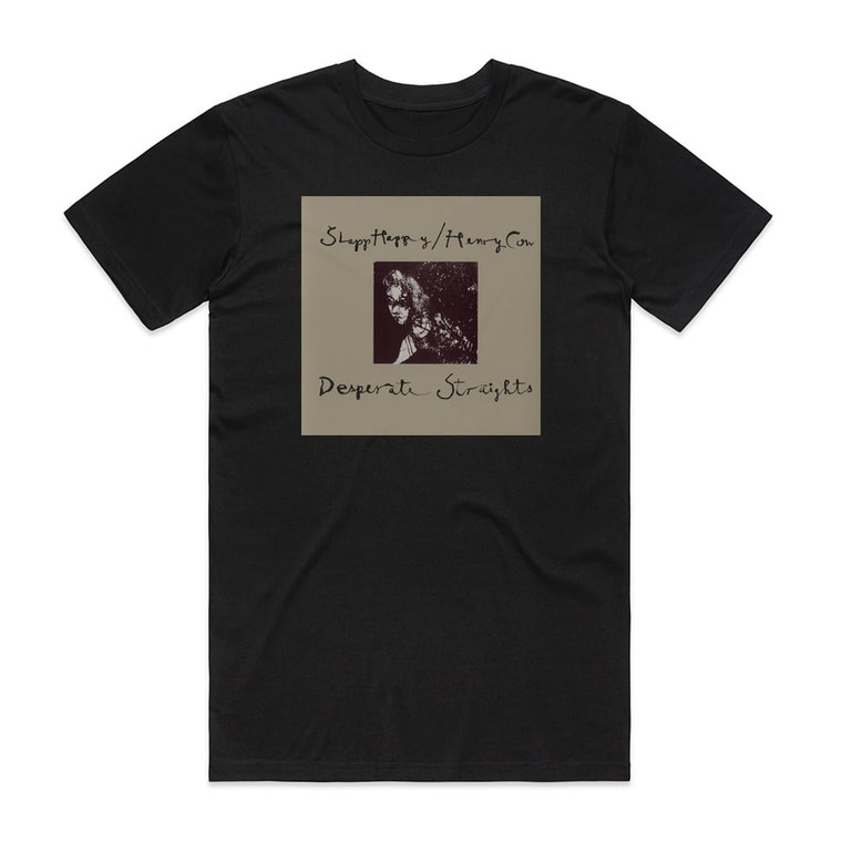 Henry Cow Desperate Straights Album Cover T-Shirt Black