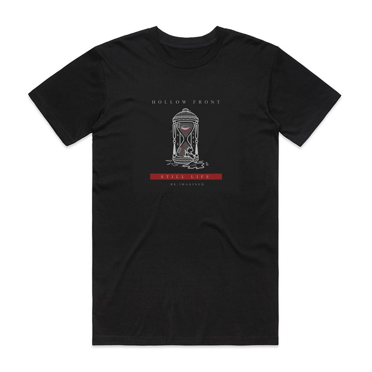 Hollow Front Still Life Re Imagined Album Cover T-Shirt Black