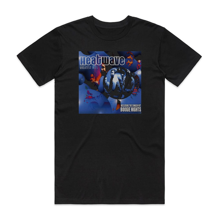 Heatwave Heatwaves Greatest Hits Album Cover T-Shirt Black