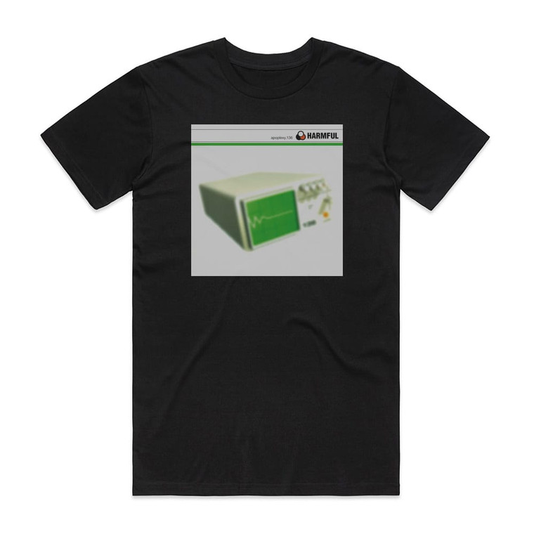 Harmful Apoplexy136 Album Cover T-Shirt Black