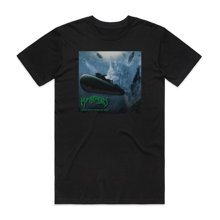 Humiliation Turbulence From The Deep Album Cover T-Shirt Black
