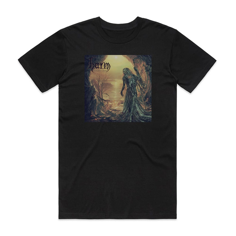 Harm October Fire Album Cover T-Shirt Black