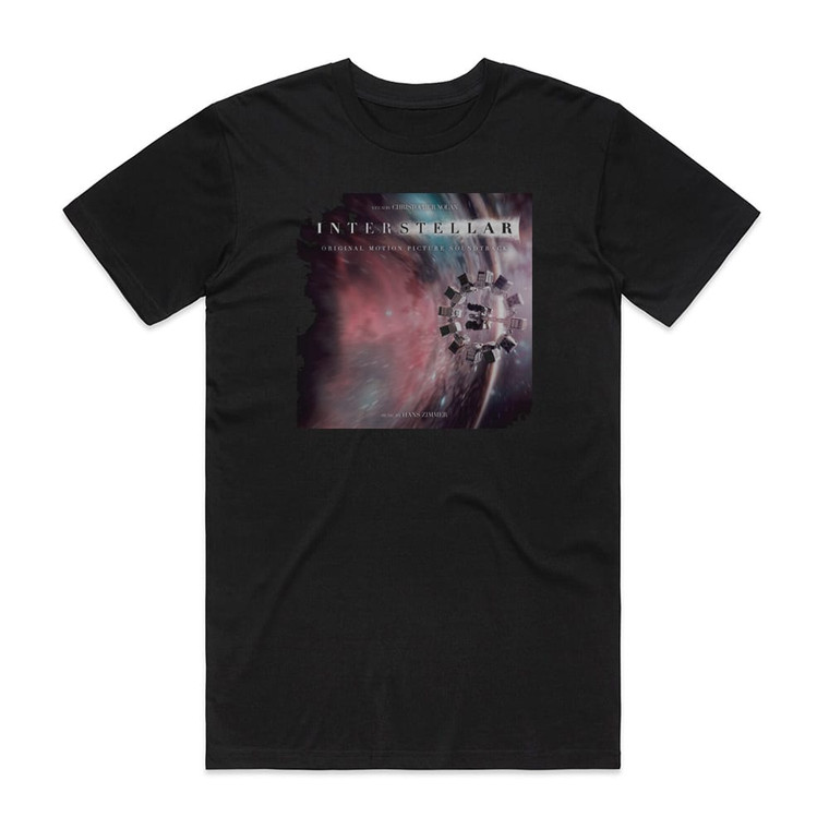 Hans Zimmer Interstellar 1 Album Cover T-Shirt Black