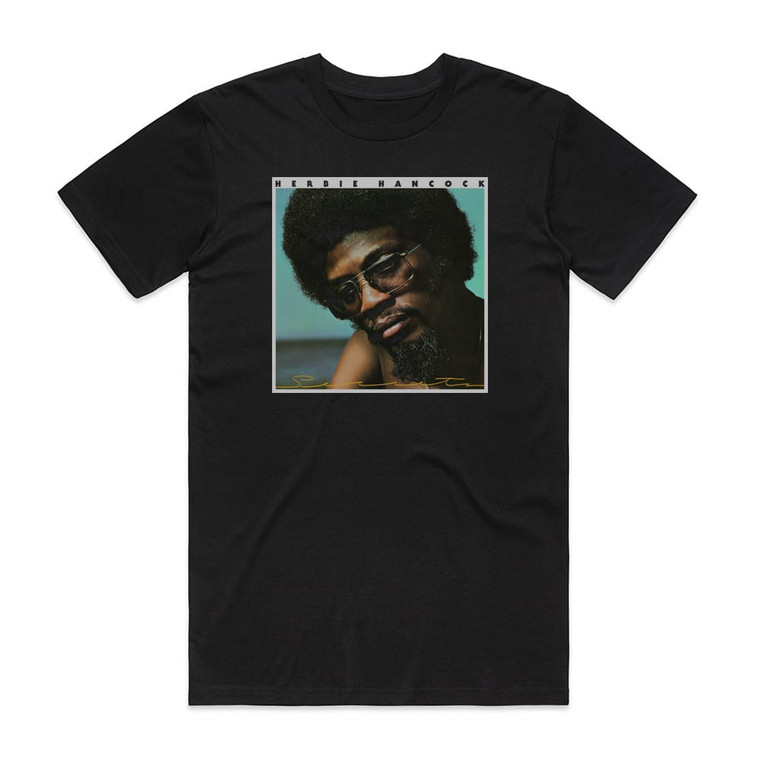 Herbie Hancock Secrets 1 Album Cover T-Shirt Black
