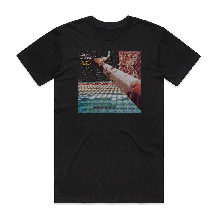 Herbie Hancock Perfect Machine Album Cover T-Shirt Black