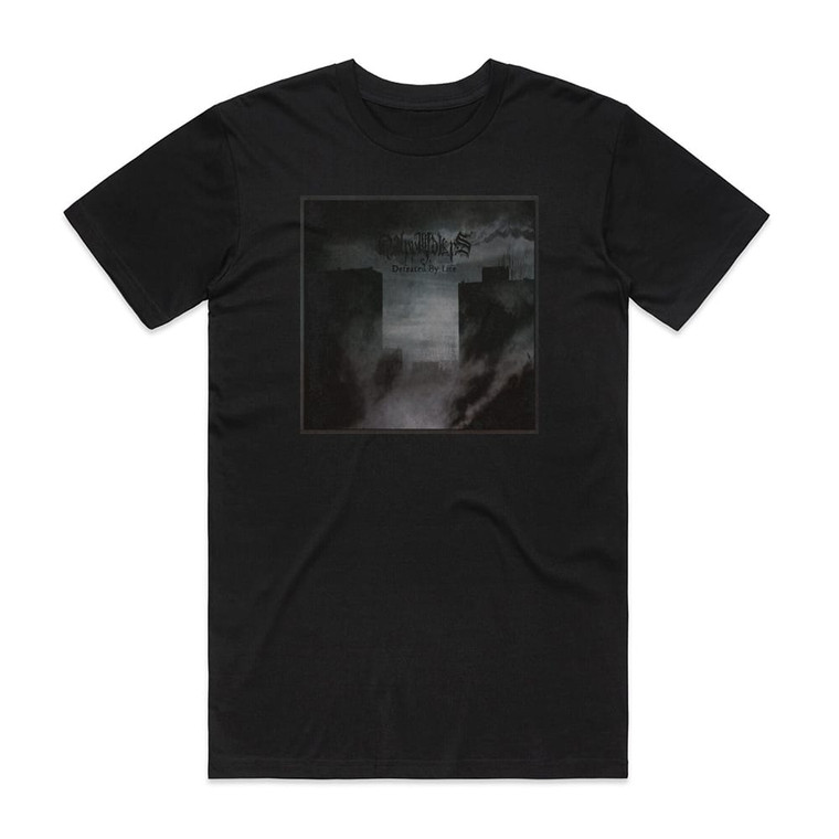 Happy Days Defeated By Life Album Cover T-Shirt Black