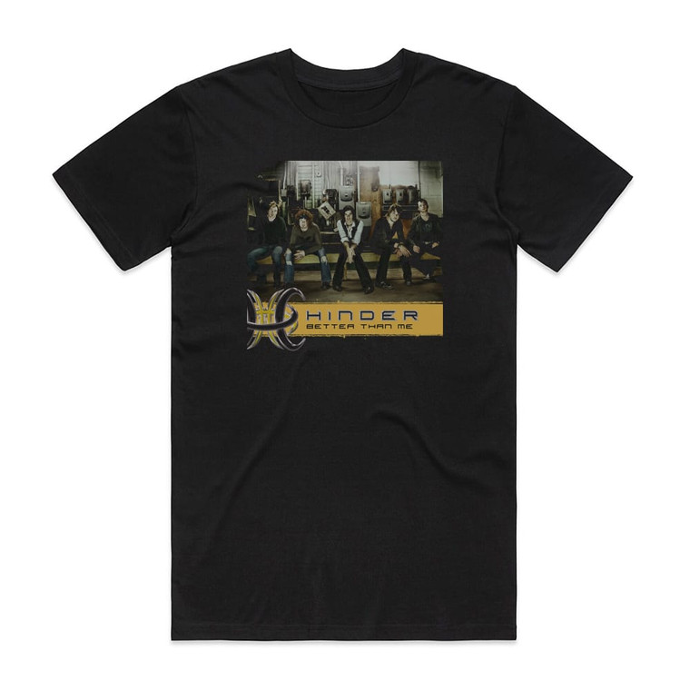 Hinder Better Than Me Album Cover T-Shirt Black