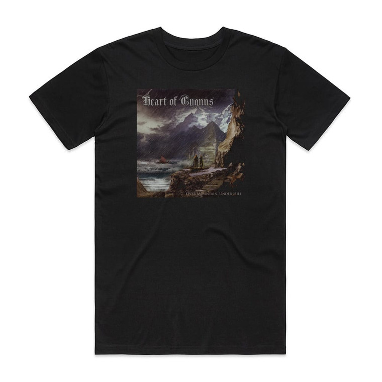 Heart of Cygnus Over Mountain Under Hill Album Cover T-Shirt Black