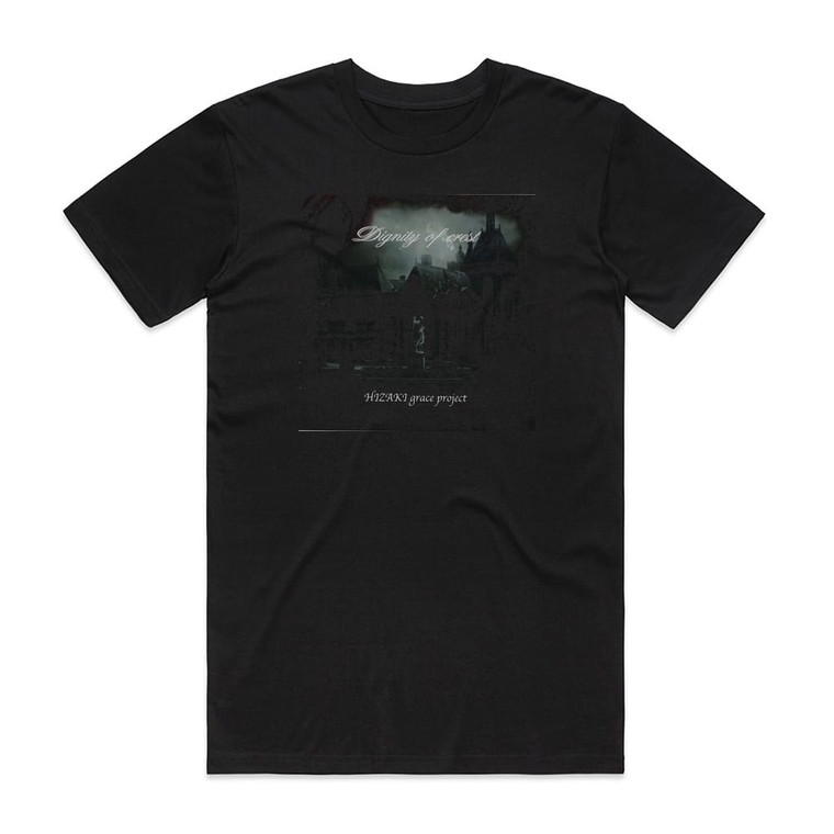 HIZAKI grace project Dignity Of Crest Album Cover T-Shirt Black