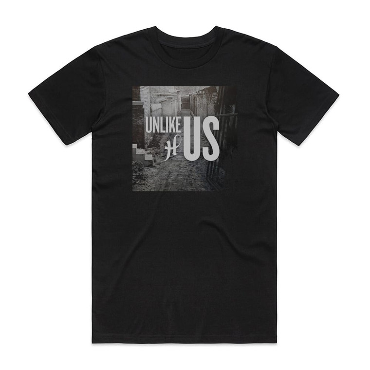 Hacktivist Unlike Us Album Cover T-Shirt Black