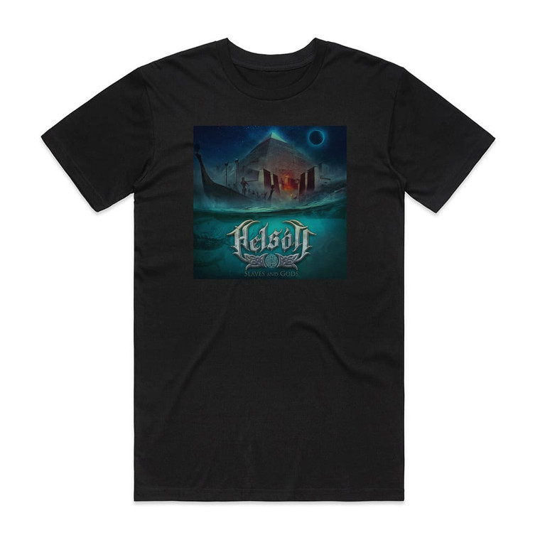 Helsott Slaves And Gods Album Cover T-Shirt Black