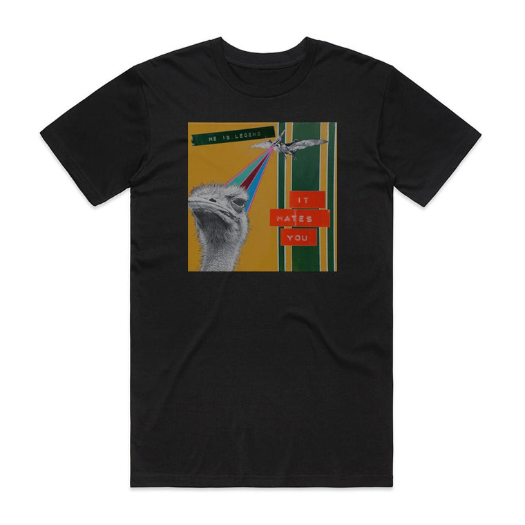 He Is Legend It Hates You Album Cover T-Shirt Black