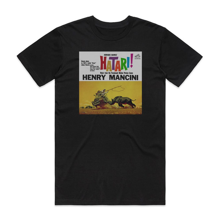 Henry Mancini Hatari Album Cover T-Shirt Black