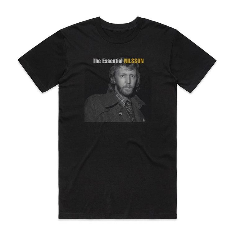 Harry Nilsson The Essential Nilsson Album Cover T-Shirt Black