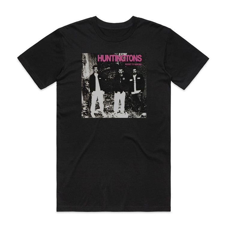 Huntingtons Rocket To Ramonia Album Cover T-Shirt Black