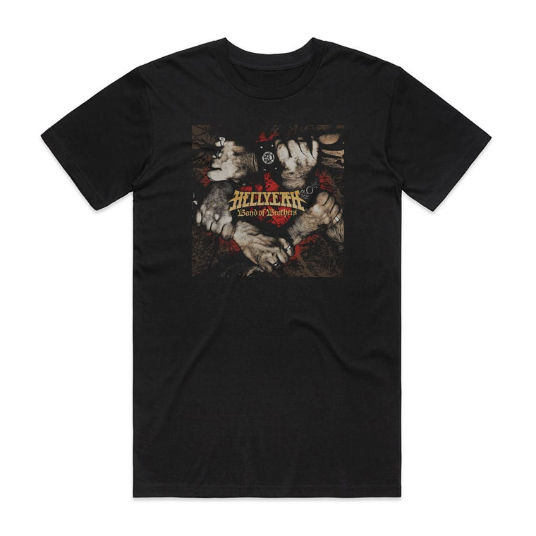 Hellyeah Band Of Brothers 1 Album Cover T-Shirt Black