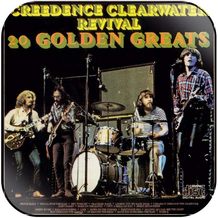 Creedence Clearwater Revival 20 Golden Greats Album Cover Sticker Album Cover Sticker