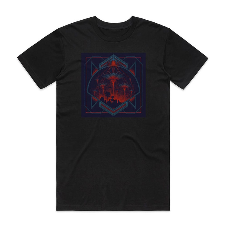 Hollywood Burns Invaders Album Cover T-Shirt Black