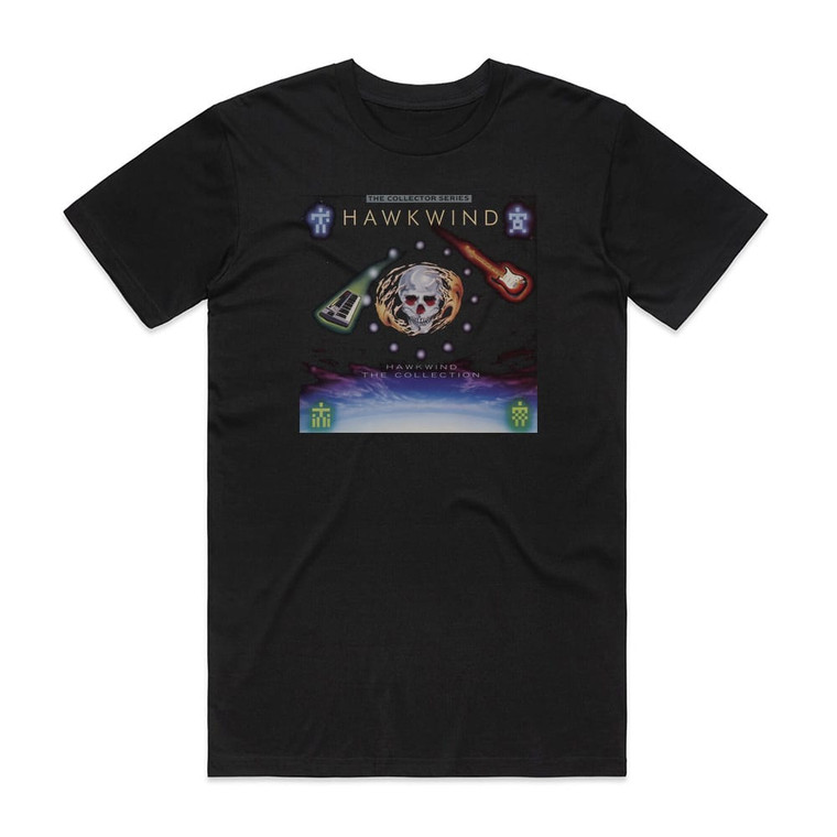 Hawkwind The Collection Album Cover T-Shirt Black