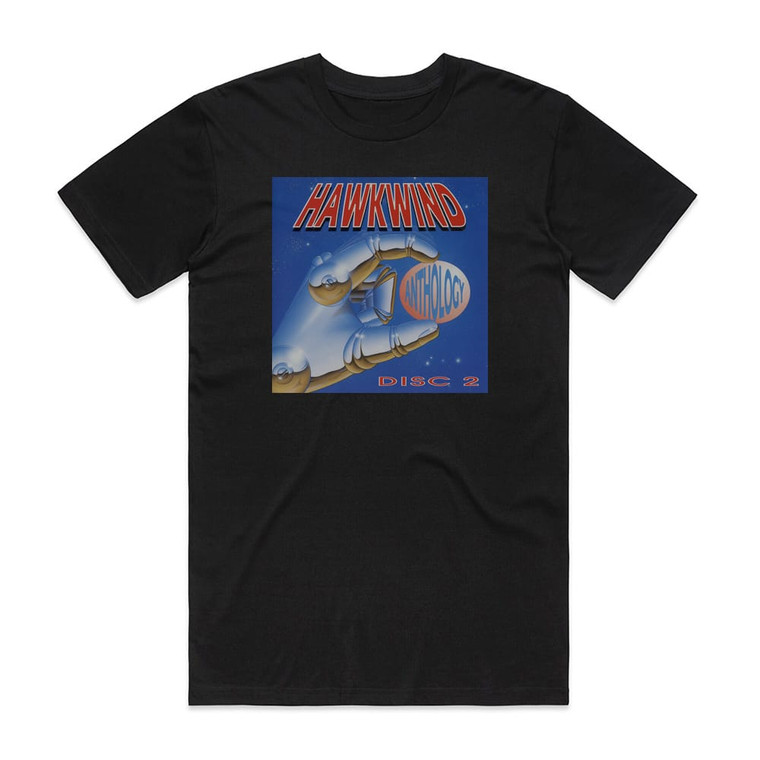 Hawkwind Anthology 1 Album Cover T-Shirt Black