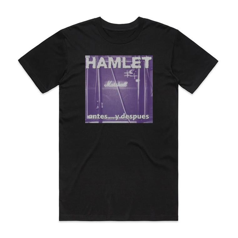 Hamlet Antes Y Despus Album Cover T-Shirt Black