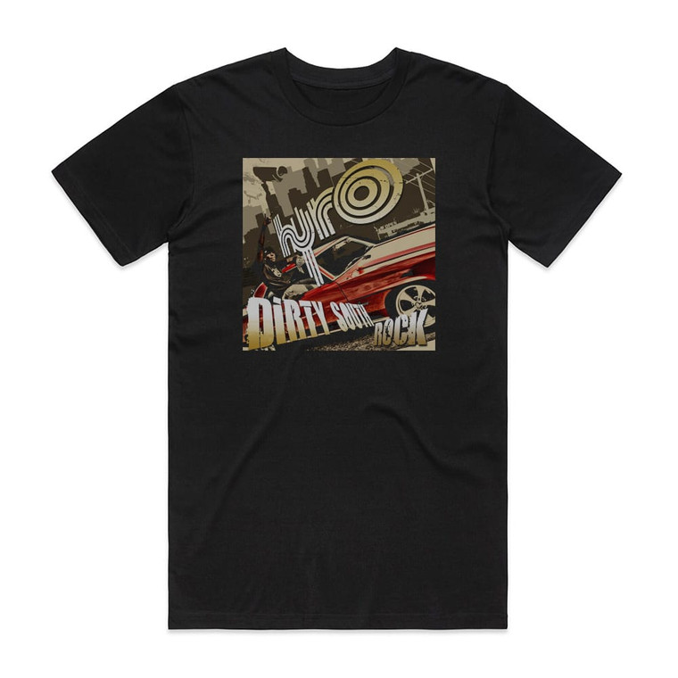 Hyro da Hero Dirty South Rock Album Cover T-Shirt Black